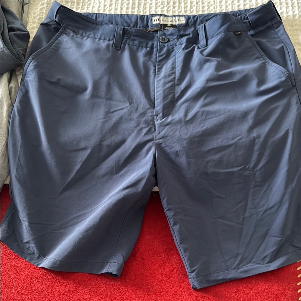 Travis Mathew Blue Flat Front Shorts